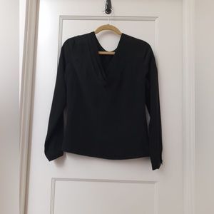 Silk Sezane shirt- can be worn V neck in front or back!